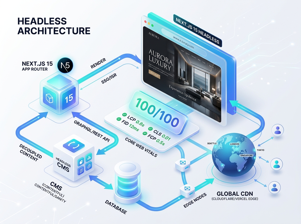 Website Development Architecture Showcase